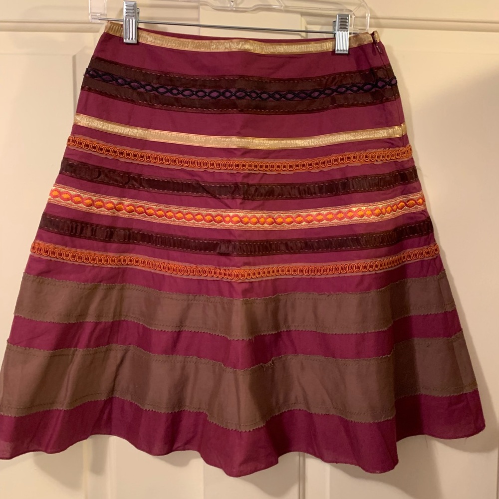 The Limited A-Line Berry Colored Skirt